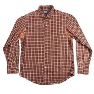 Vtg 90's Polo Ralph Lauren Men's Large Cotton Plaid Shirt Long Sleeve Multicolor